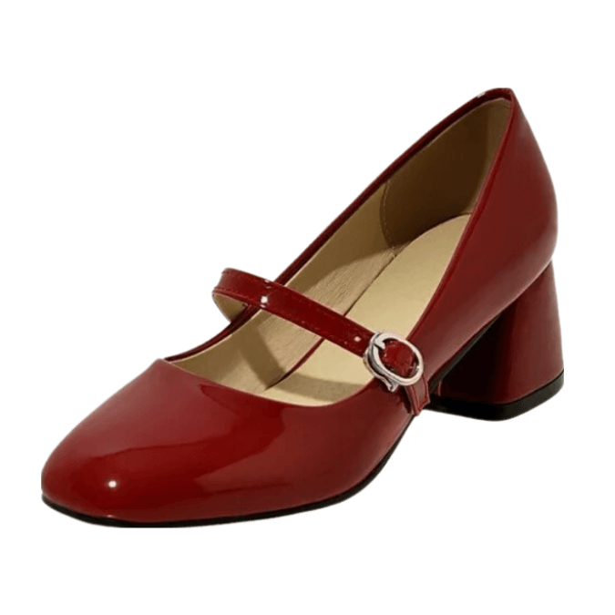 Années 60 Retro Chaussures Mary Jane Cuir Vernis - Ma Penderie Vintage