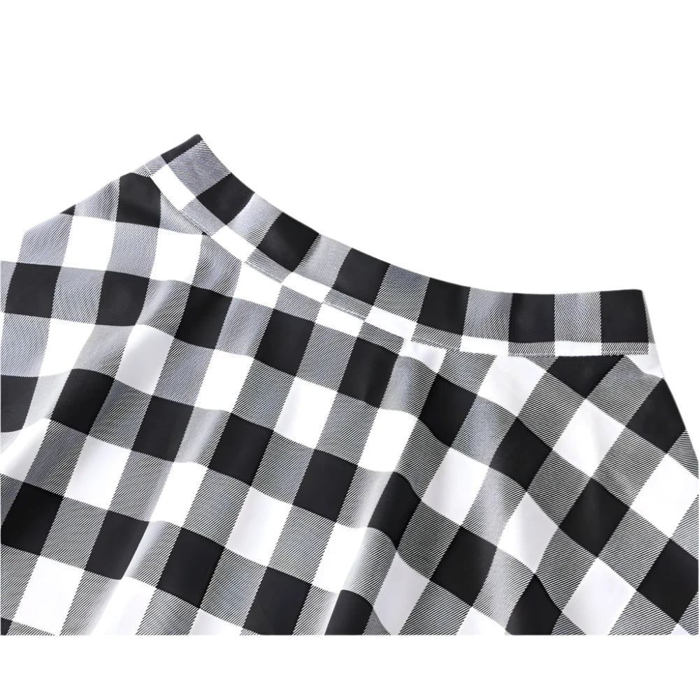 Années 60 Jupe Midi Coton Vichy Rétro - Ma Penderie Vintage