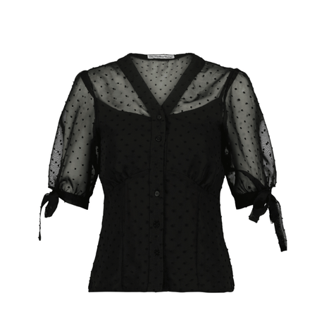 Années 60 Rétro Chemisier Plumetis Classique - Ma Penderie Vintage