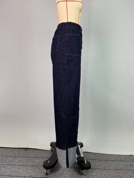 Années 40 Jeans Brut Rétro Taille Haute - Ma Penderie Vintage