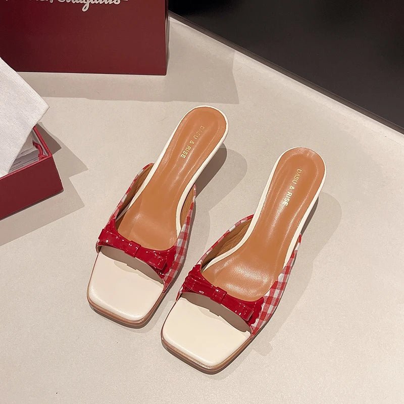 Années 60 Chaussures À Talons Rétro Vichy - Ma Penderie Vintage