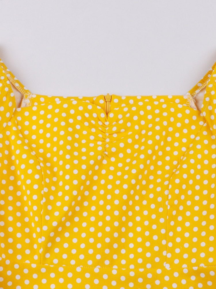 Années 60 Robe d'Été Imprimée À Pois Bardot - Ma Penderie Vintage