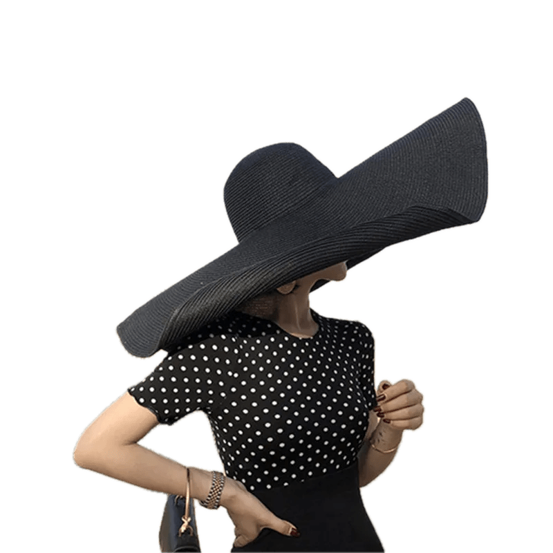 Années 70 Grand Chapeau de Paille Bohème - Ma Penderie Vintage