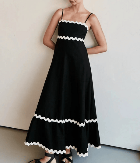 Années 60 Robe Longue Rétro Babydoll - Ma Penderie Vintage