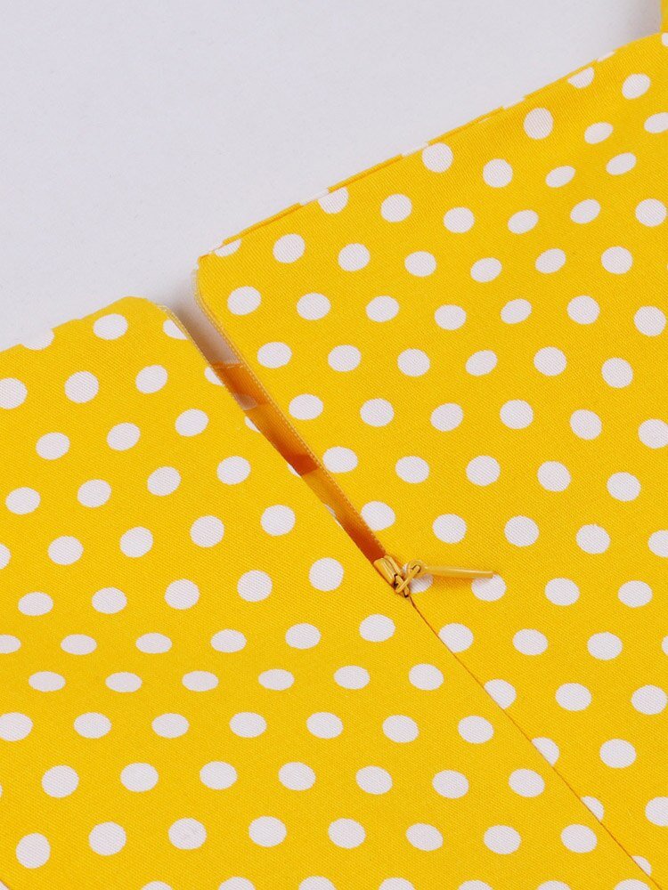 Années 60 Robe d'Été Imprimée À Pois Bardot - Ma Penderie Vintage