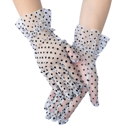 Années 50 Gants À Pois Pin Up Glamour - Ma Penderie Vintage