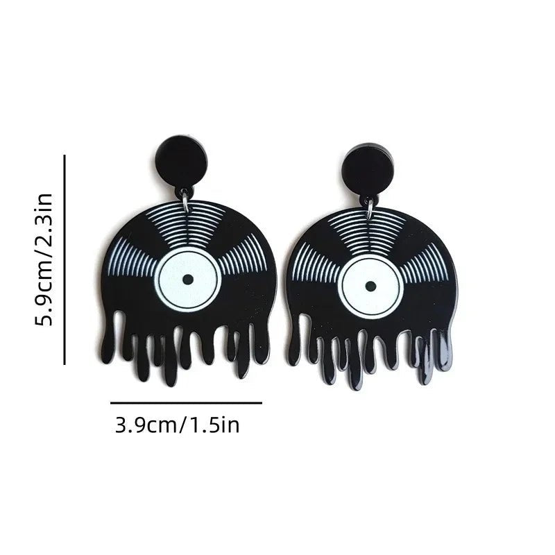 Années 60 Boucles d'oreilles Vinyles Rockabilly - Ma Penderie Vintage