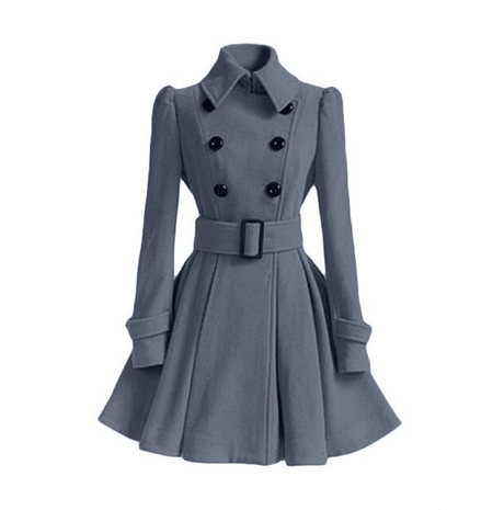 Années 60 Manteau Évasé Rétro Double Boutonnage - Ma Penderie Vintage