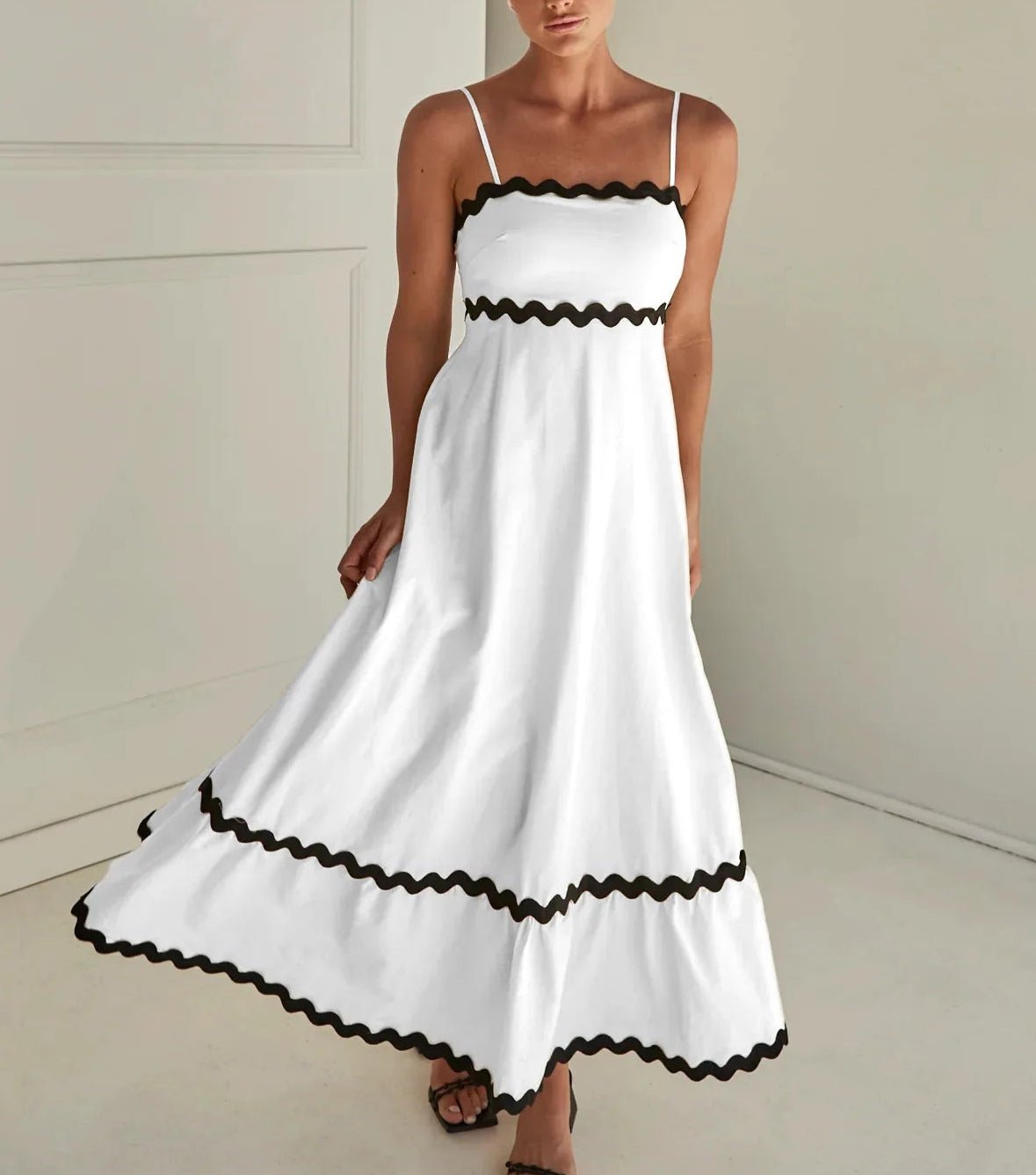 Années 60 Robe Longue Rétro Babydoll - Ma Penderie Vintage