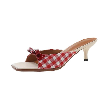 Années 60 Chaussures À Talons Rétro Vichy - Ma Penderie Vintage