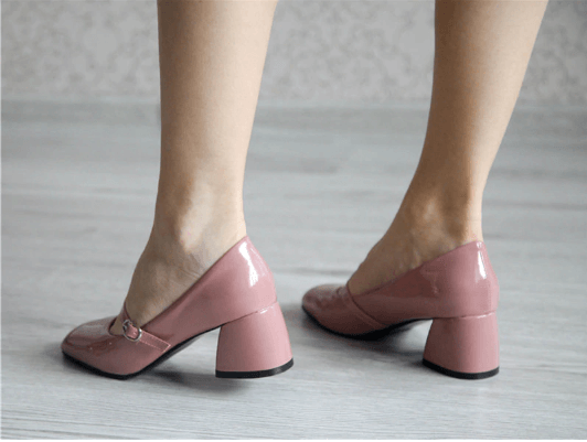 Années 60 Retro Chaussures Mary Jane Cuir Vernis - Ma Penderie Vintage