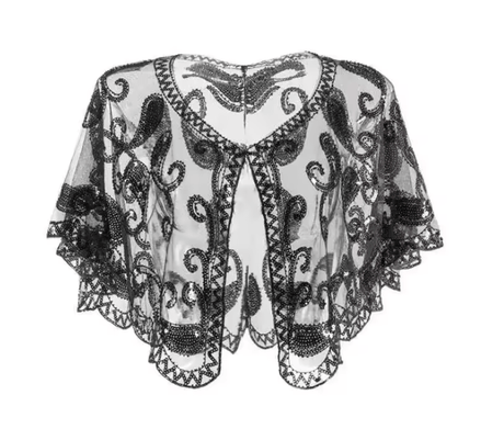 Années 20 Châle Art Deco Sequin Gatsby - Ma Penderie Vintage