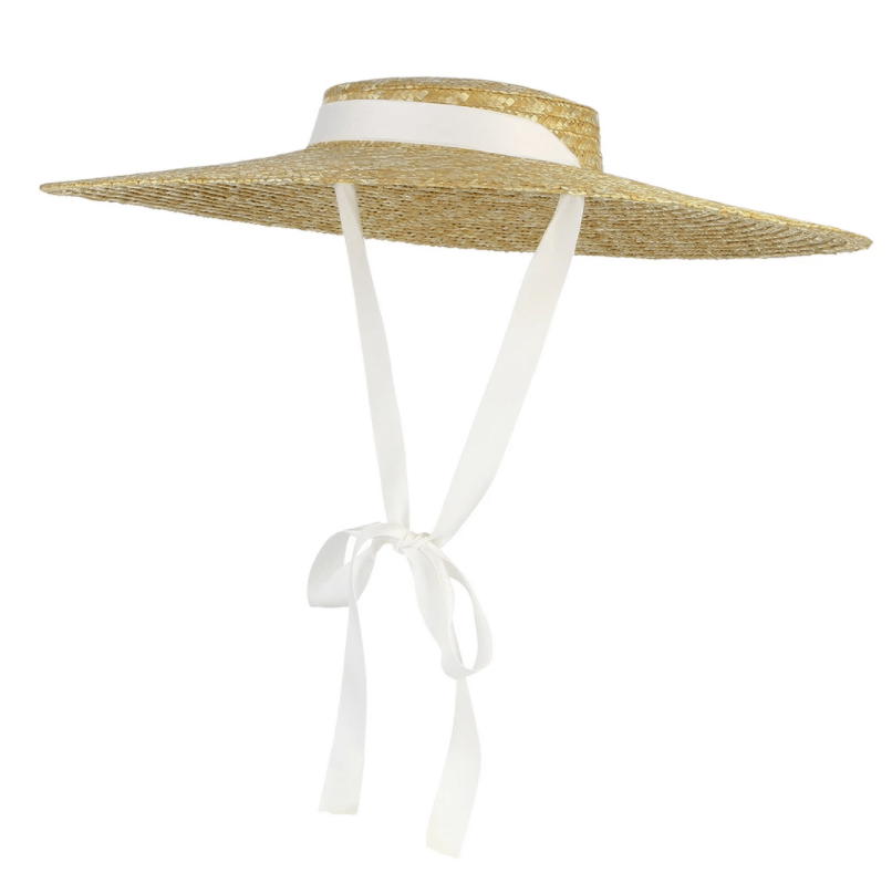 Années 60 Chapeau de Paille Glamour Rétro - Ma Penderie Vintage