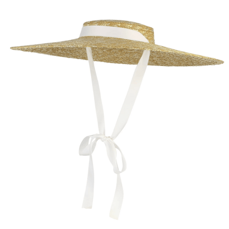 Années 60 Chapeau de Paille Glamour Rétro - Ma Penderie Vintage