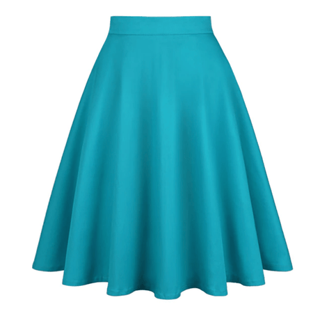 Années 50 Pin Up Jupe Cercle Unie Classique - Ma Penderie Vintage