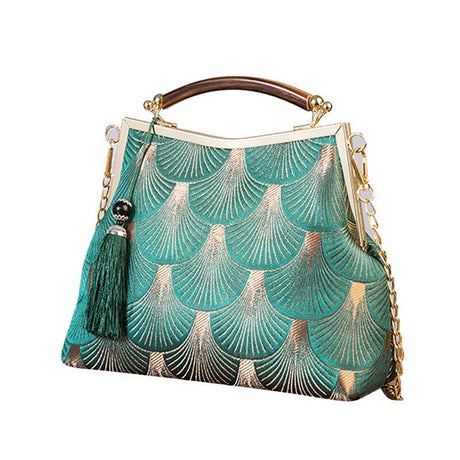 Années 20 Pochette Soirée Art Déco Lamé - Ma Penderie Vintage