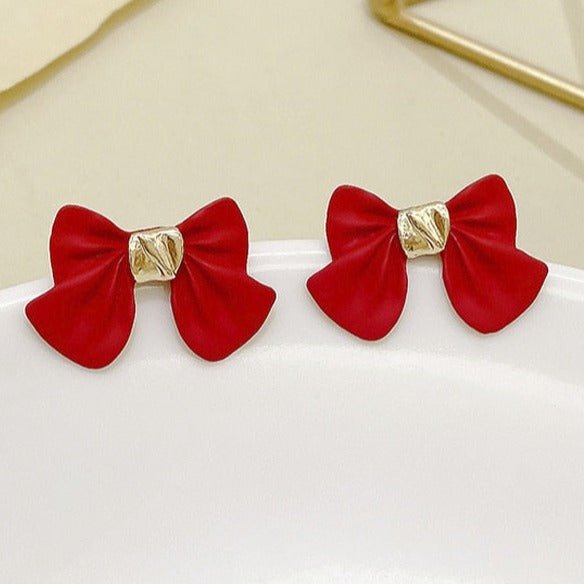 Années 50 Boucles d'Oreilles Noeud Strass - Ma Penderie Vintage