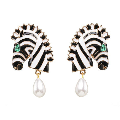 Années 70 Boucles d'Oreilles Safari Rétro - Ma Penderie Vintage