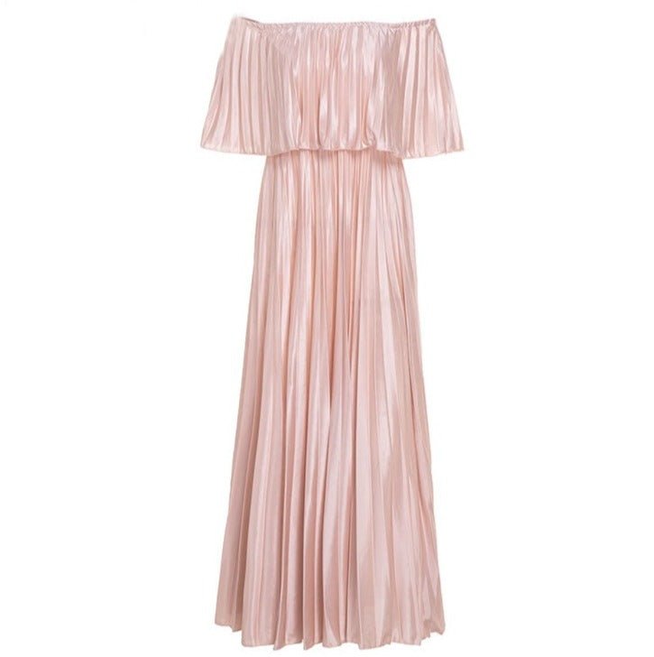 Années 70 Robe Fluide Longue Plissée - Ma Penderie Vintage