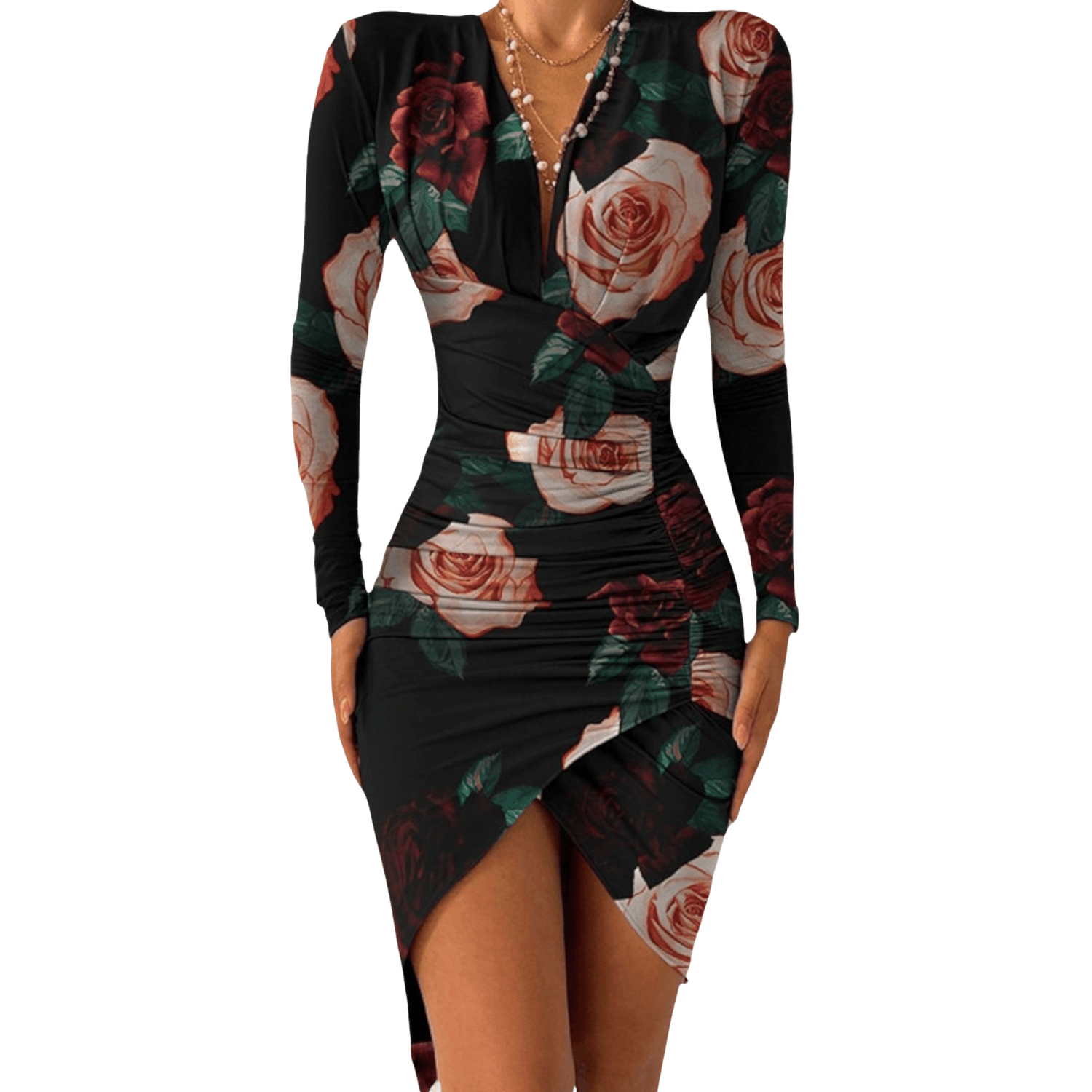 Années 80 Robe Fourreau Ourlet Asymétrique - Ma Penderie Vintage