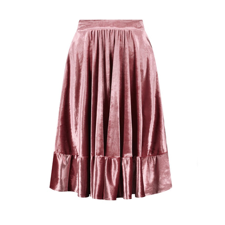 Années 40 Rétro Jupe Velours Romantique - Ma Penderie Vintage
