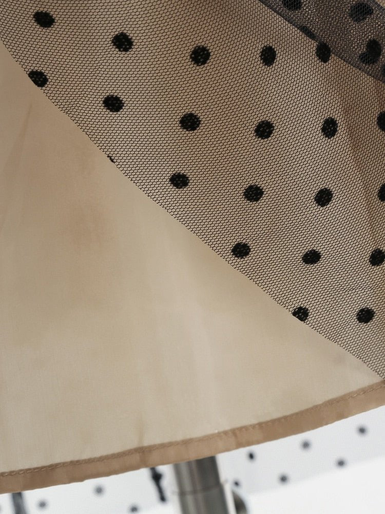 Années 50 Robe Évasée Pin Up Tulle À Pois - Ma Penderie Vintage