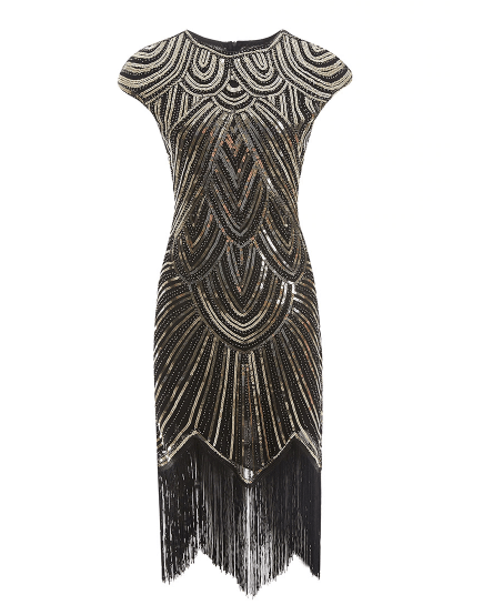 Années 20 Gatsby Robe Fourreau Paillette - Ma Penderie Vintage