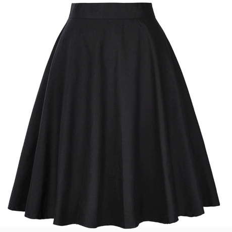 Années 50 Pin Up Jupe Cercle Unie Classique - Ma Penderie Vintage