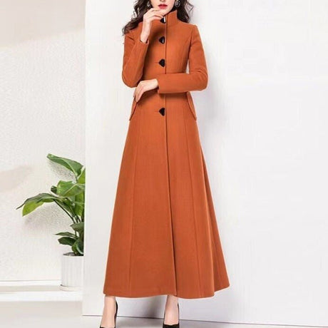 Années 60 Manteau Long Rétro Jackie O - Ma Penderie Vintage