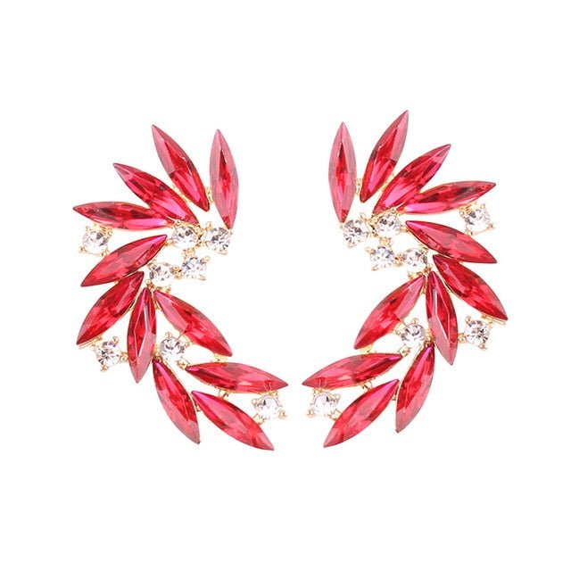 Années 50 Boucles d’Oreilles Strass Cocktail - Ma Penderie Vintage