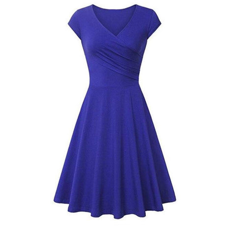 Années 60 Robe Évasée Col V Rétro - Ma Penderie Vintage