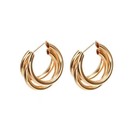 Années 60 Boucles D'Oreilles Triple Vintage - Ma Penderie Vintage