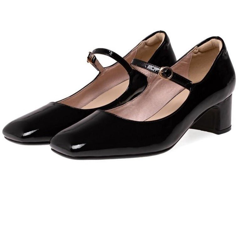 Années 60 Chaussures Cuir Rétro Mary Jane - Ma Penderie Vintage