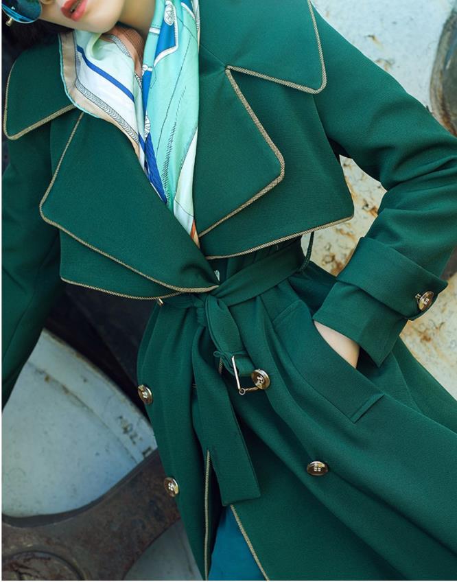 Années 70 Manteau Trench Coat Rétro Kelly - Ma Penderie Vintage