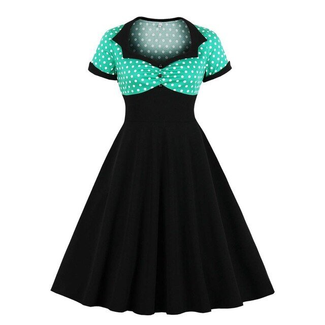 Années 60 Robe Bi - Colore Pois Rockabilly - Ma Penderie Vintage