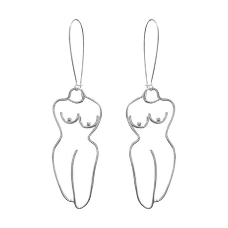 Années 60 Boucles d'oreilles Corps Picasso - Ma Penderie Vintage