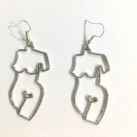 Années 60 Boucles d'oreilles Corps Picasso - Ma Penderie Vintage