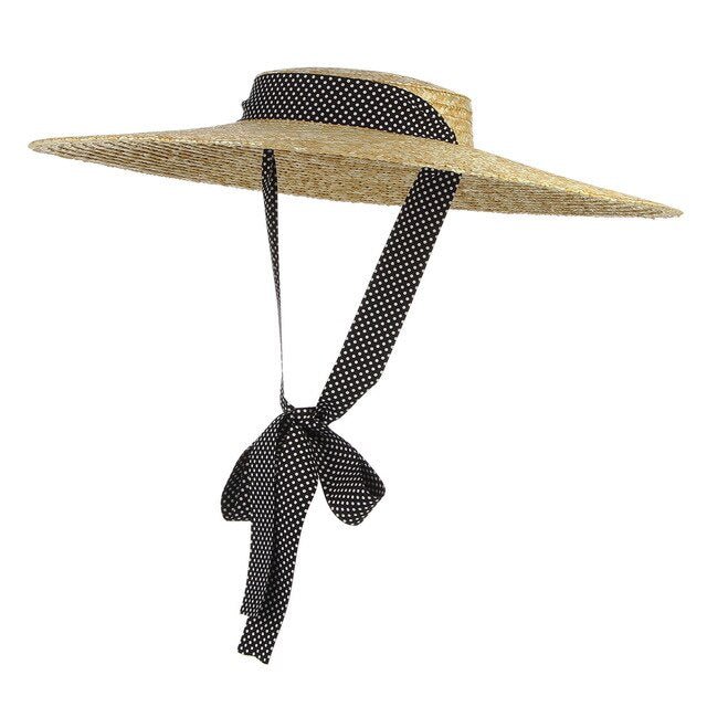 Années 60 Chapeau de Paille Glamour Rétro - Ma Penderie Vintage