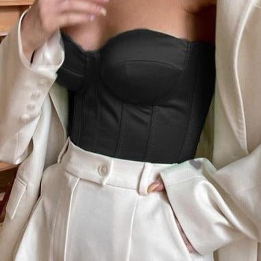 Années 80 Bustier De Soirée Satin Pin Up - Ma Penderie Vintage