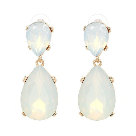 Années 50 Boucles d'Oreilles Rétro Strass Monaco - Ma Penderie Vintage