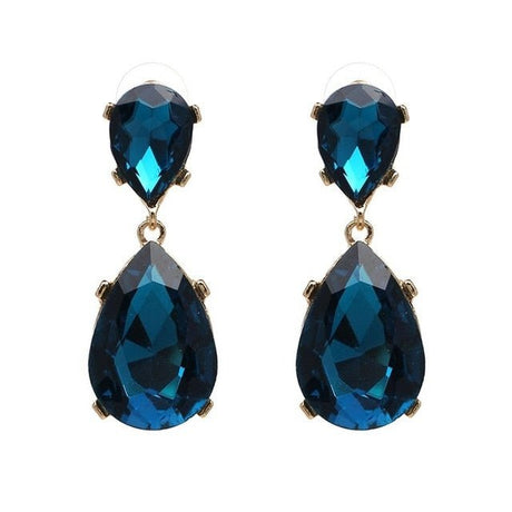 Années 50 Boucles d'Oreilles Rétro Strass Monaco - Ma Penderie Vintage