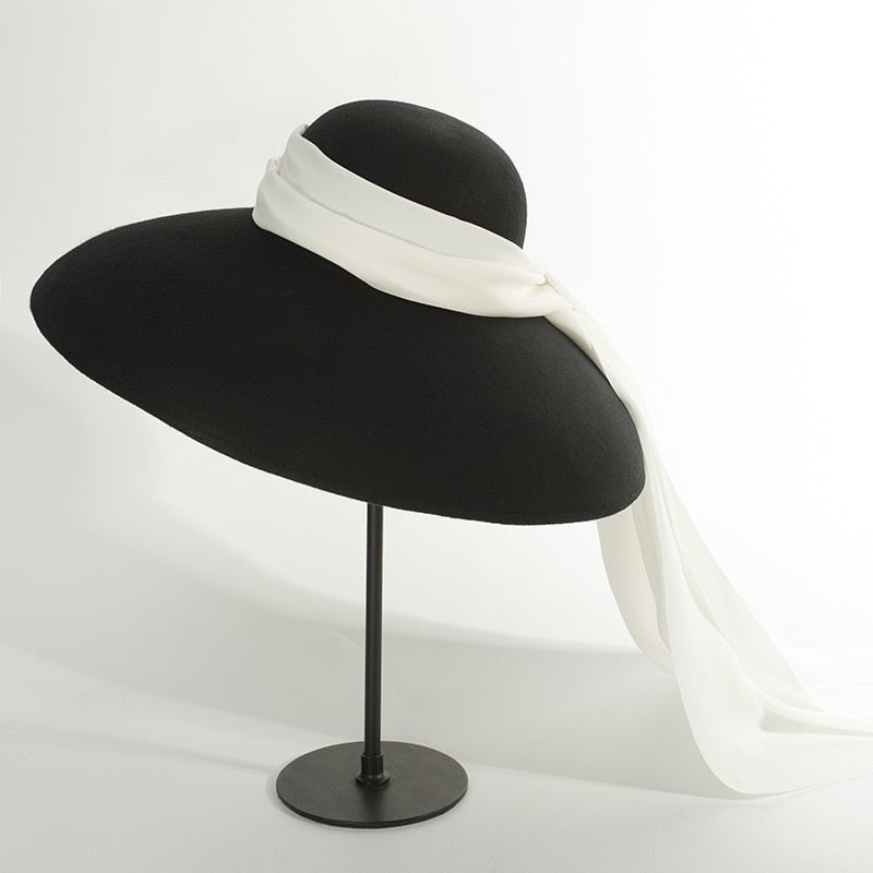 Années 60 Chapeau Laine Glamour Hepburn - Ma Penderie Vintage