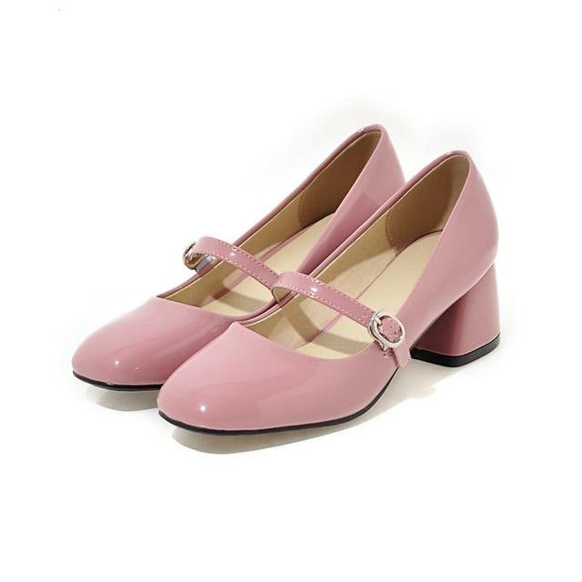 Années 60 Retro Chaussures Mary Jane Cuir Vernis - Ma Penderie Vintage