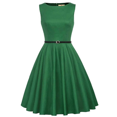 Années 50 Robe Évasée Pin Up Hepburn - Ma Penderie Vintage