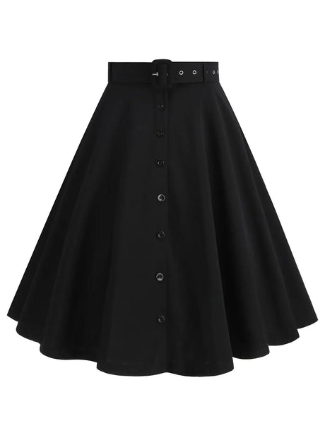 Années 60 Jupe Évasée Vintage Mary-jane