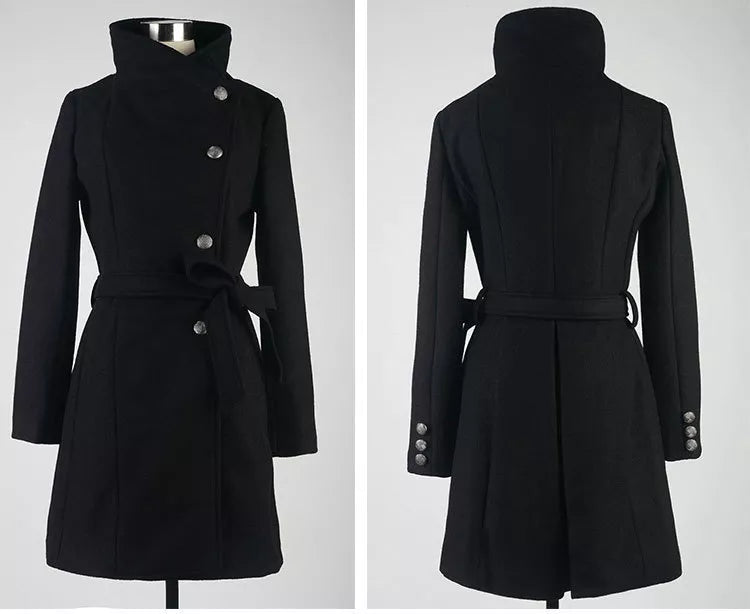 Années 60 Manteau Midi Jackie O' - Ma Penderie Vintage