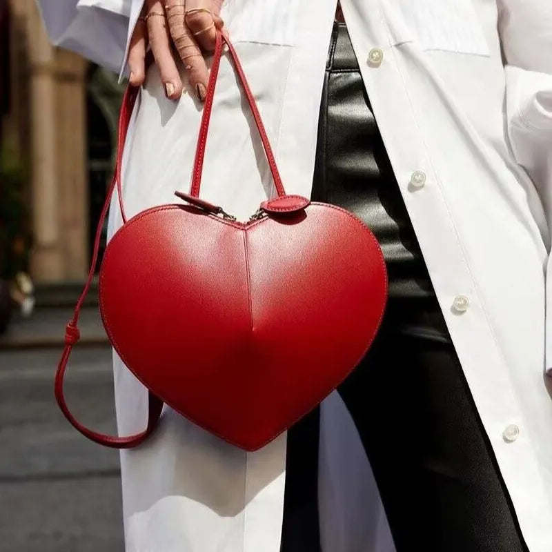 Années 60 Sac À Main Forme Coeur Rétro