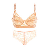 <tc>1970's</tc> Retro Floral Lace Lingerie Set