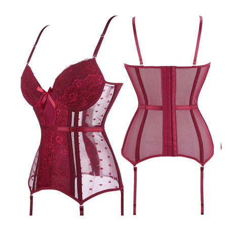 Années 60 Corset Dentelle Et Jarretière Rétro Bardot - Ma Penderie Vintage