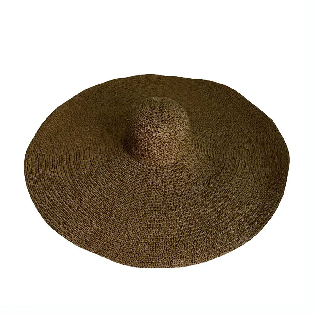 <tc>Años 70</tc> Sombrero de Paja Bohemio Grande